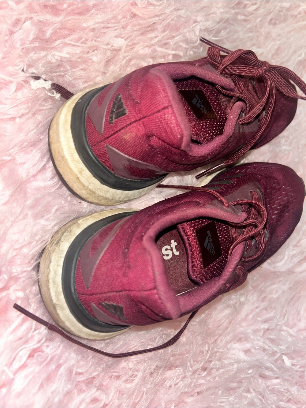 adidas Women's Burgundy Athletic Shoes